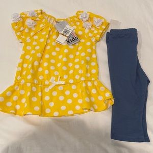 Polka dot top and leggings